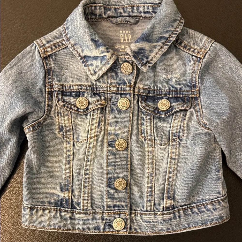 GAP Kids Light Blue Jean Jacket 12-18 months